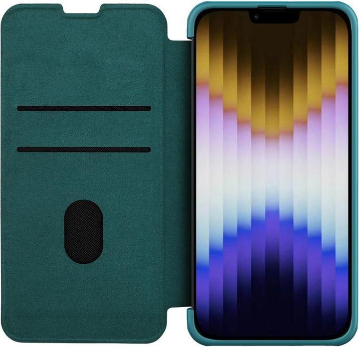 Produktbild Nillkin Qin Pro Leder Case - Apple iPhone 14 Plus - Grün (Apple iPhone 14 Plus)