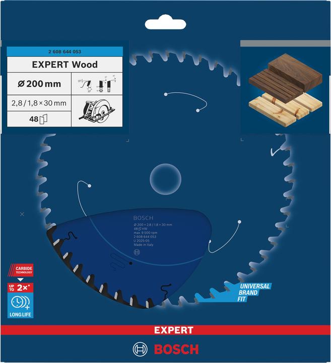 Actual product image Bosch Professional Zubehör Circular saw blade Expert for Wood