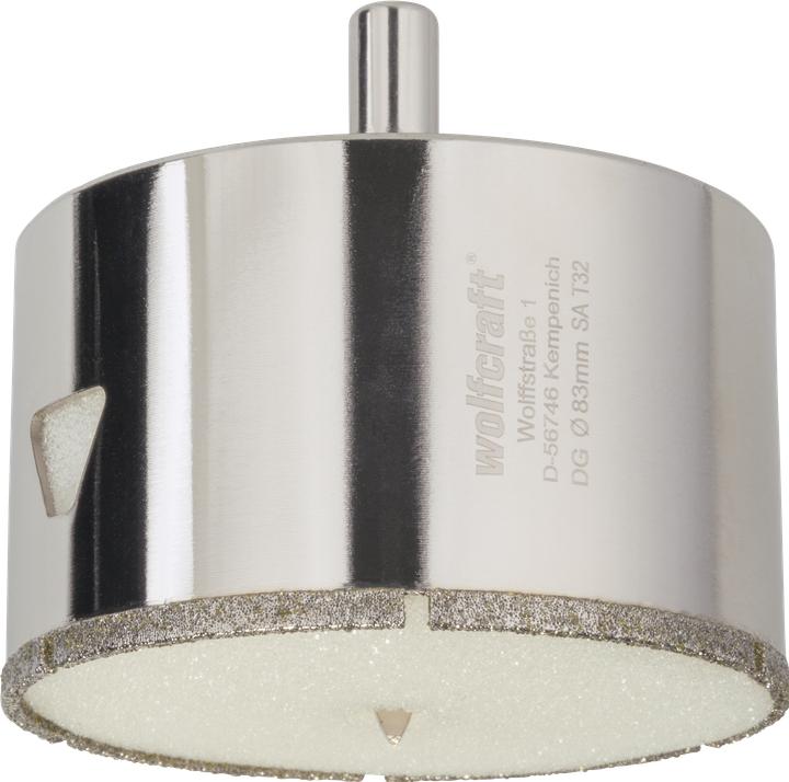 Actual product image wolfcraft 1 diamond drill bit w.shank ø83mm (83 mm)