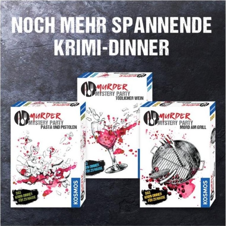 Actual product image Kosmos Murder Mystery Party - Murder at the Grill (German)