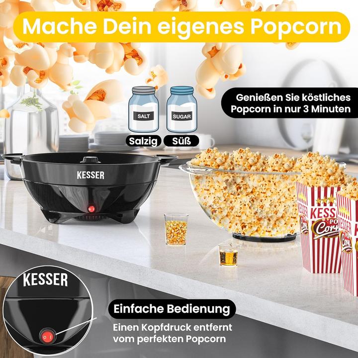 Actual product image Kesser Popcornmaschine mit Antihaftbeschichtung (5,5l)