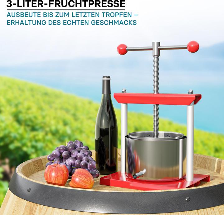 Produktbild Wiltec Obstpresse Weinpresse