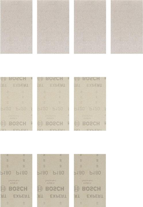 Actual product image Bosch Professional Zubehör EXPERT M480 Abrasive net set, 80 x 133 mm, 10 pieces (80, 120, 180)