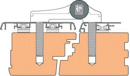 Produktbild Dr. Hahn Türband Holz/Alu Hahn Serie 4 / A 951