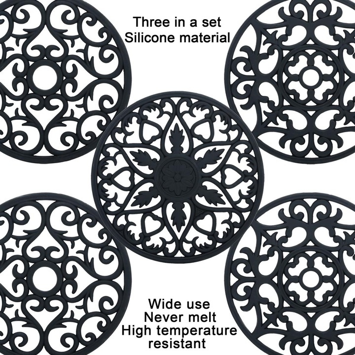Actual product image Intirilife 3-piece coaster set (3 x, Pan coaster)