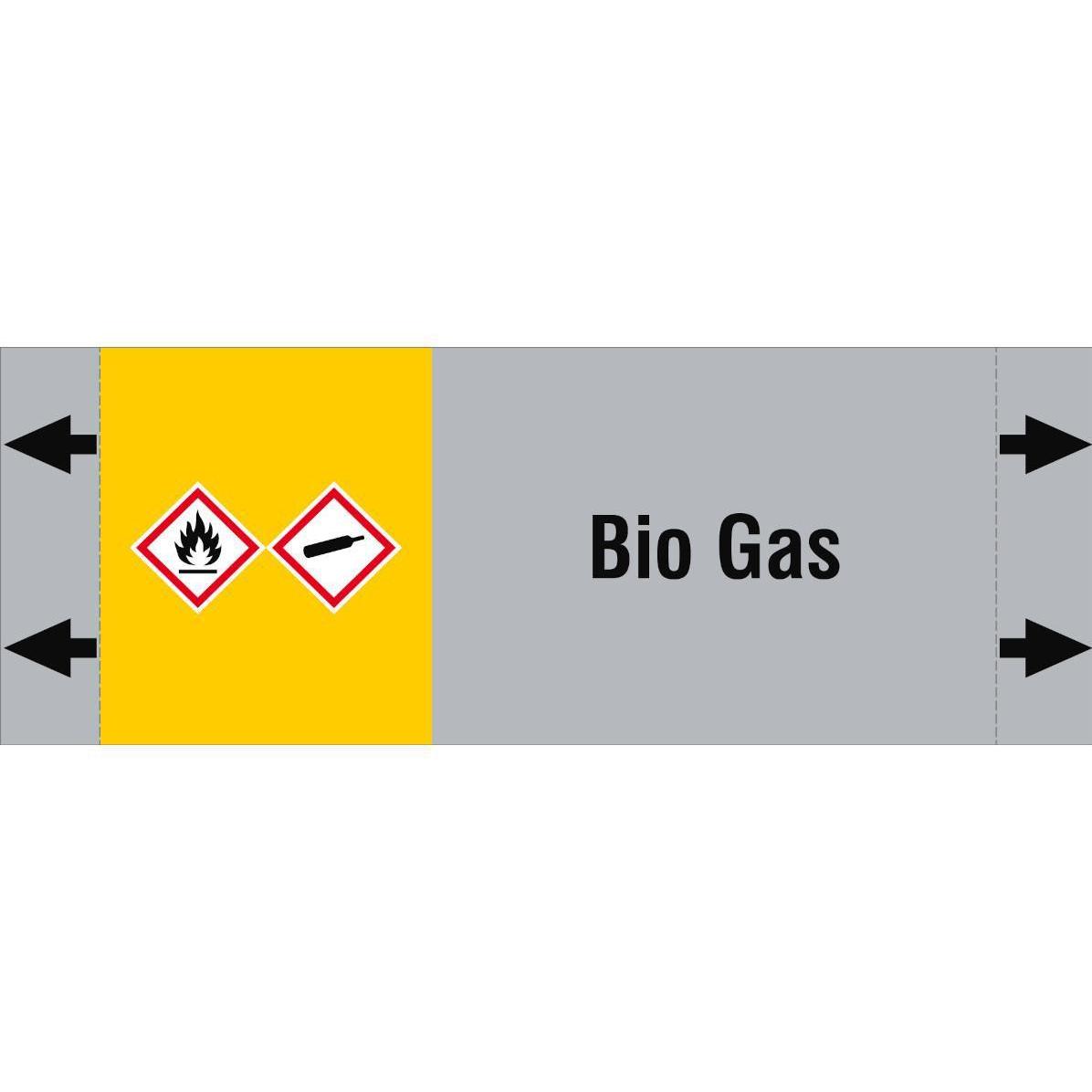 Brady, Etiketten, ISO 20560 Pipe Markers - Gas