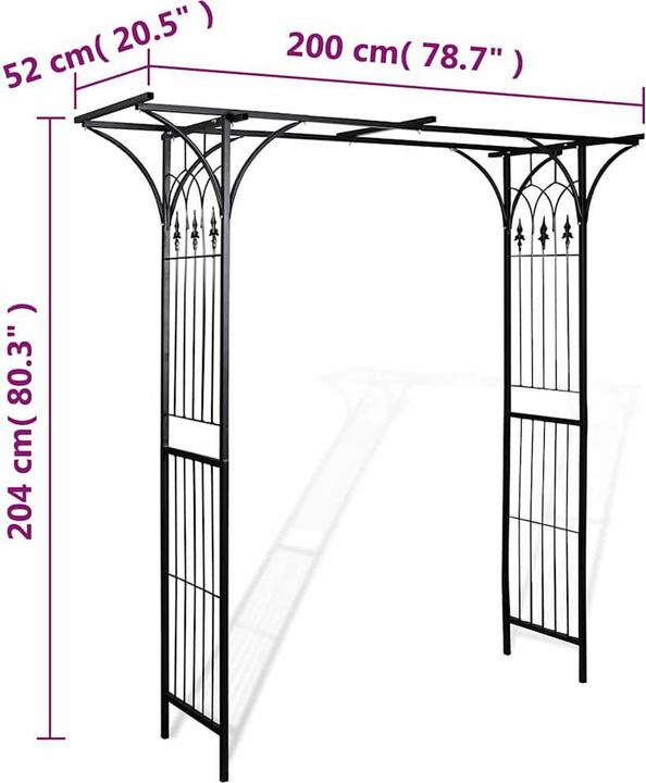 Image du produit vidaXL Gartenbogen (52 cm, 200 cm)