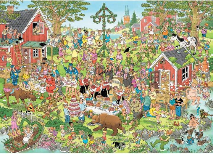 Produktbild Jumbo Jan Van Haasteren - Mittsommerfestival - 1000 Teile (1000 Teile)