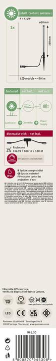 Image du produit Paulmann Plug & Shine Lightstick d'extérieur (180 lm, IP44)