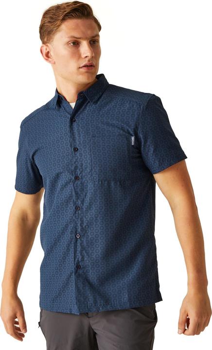 Actual product image Regatta Mens Mindano VIII Patterned Short-Sleeved Shirt (S)