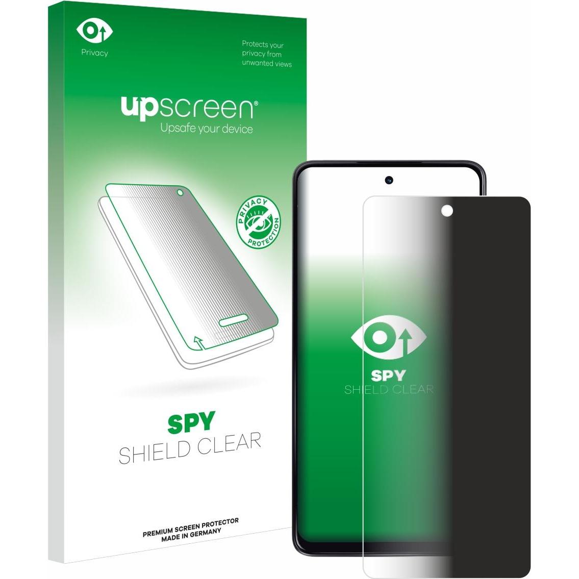 upscreen Spy Shield Blickschutzfolie (1 Stück, Motorola Moto G24), Smartphone Schutzfolie, Blau