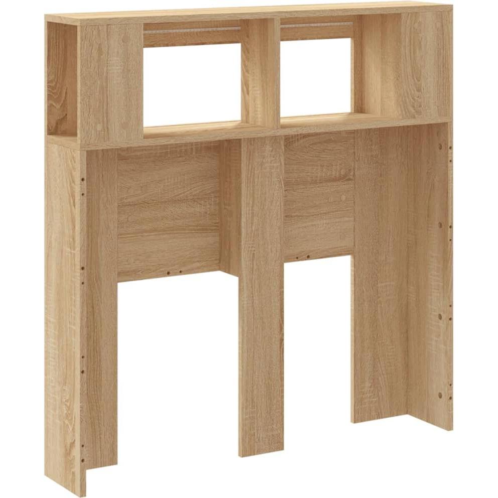 VidaXL, Bett Zubehör, LED-Kopfteil Sonoma Eiche 100x18,5x103,5 cm
