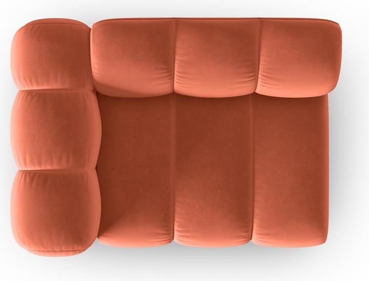 Image du produit Micadoni Chauffeuse Gauche Velours, "Lupine", 1 Place, 115x95x70Fabriqué en Europe (Canapé modulaire, 1 place)