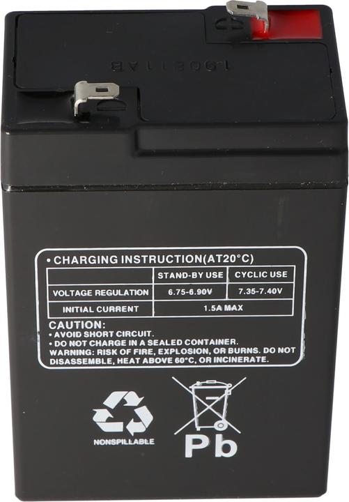 Produktbild Multipower Akku MP5-6 mit Faston 4,8mm Steckkontakt (6 V, 5 Ah)