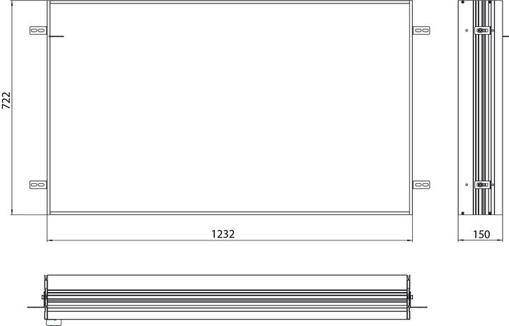 Actual product image Emco loft mounting frame for illuminated mirror cabinet 1200mm