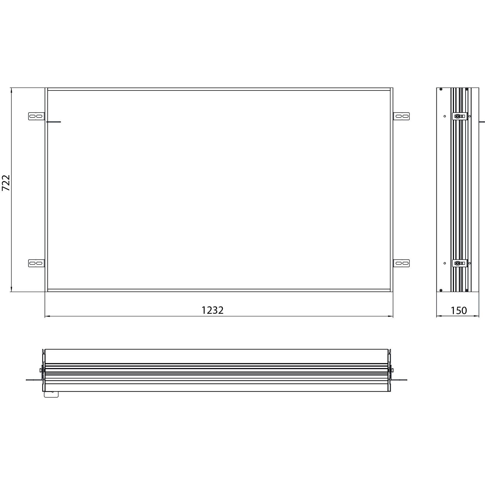 Thumbnail - Emco, Zubehör Badmöbel, loft Einbaurahmen für Lichtspiegelschrank 1200mm