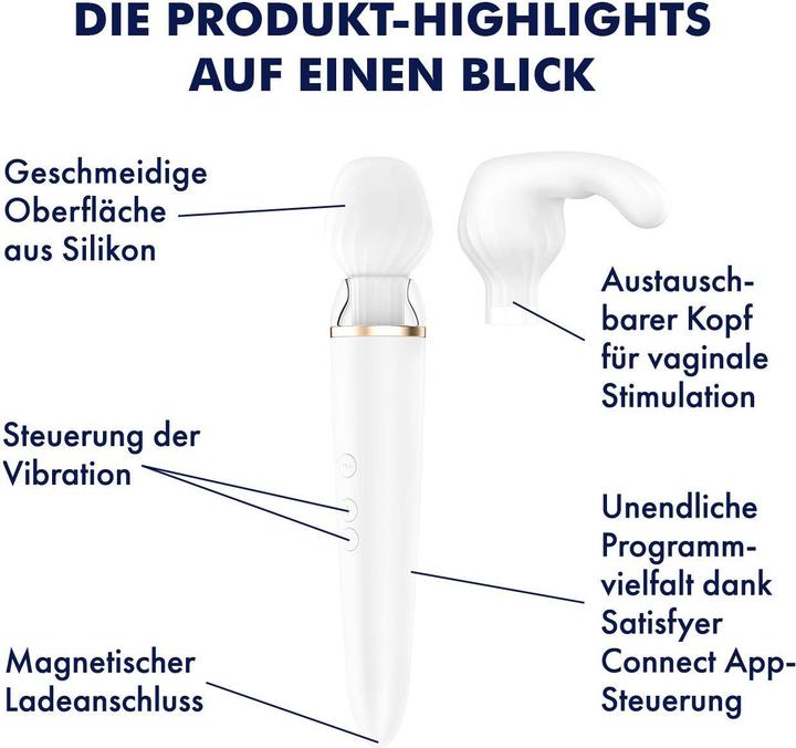 Actual product image Satisfyer Double Wand-er Wall Vibrator