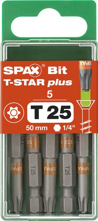 Produktbild Spax BIT T-STAR PLUS T25 50mm S (T/50)