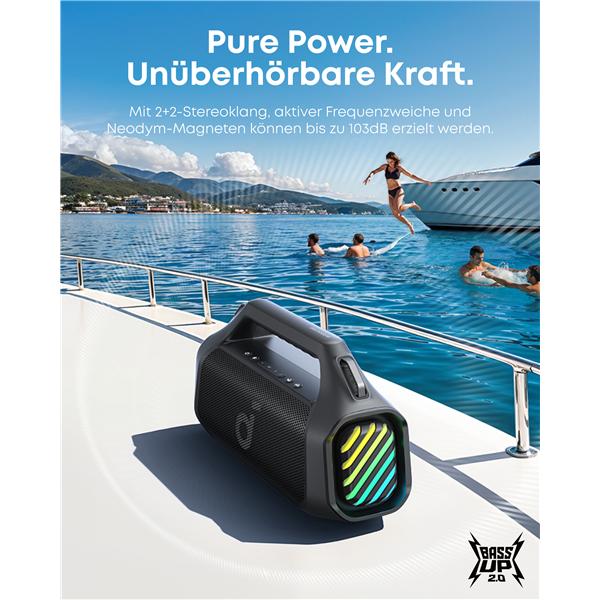 Actual product image Anker Soundcore Boom 2 Pro (20 h, Electrical connection)