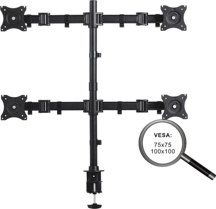 Produktbild Purelink PureMounts Monitorhalterung - 4 Monitore (Tisch, 27", 8 kg)