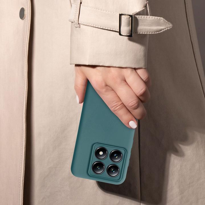 Actual product image Cadorabo Case for Xiaomi 14T Pro TPU Liquid Silicone Cover (Xiaomi 14T Pro)