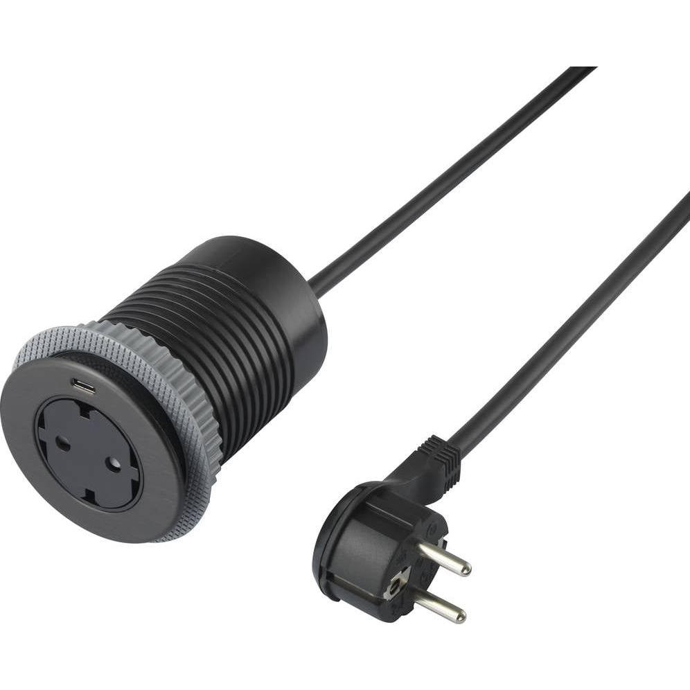 Thumbnail - Sygonix, Steckdose, SY-4780160 Unterputz-Steckdose mit USB, erhöhter Berührungsschutz, mit