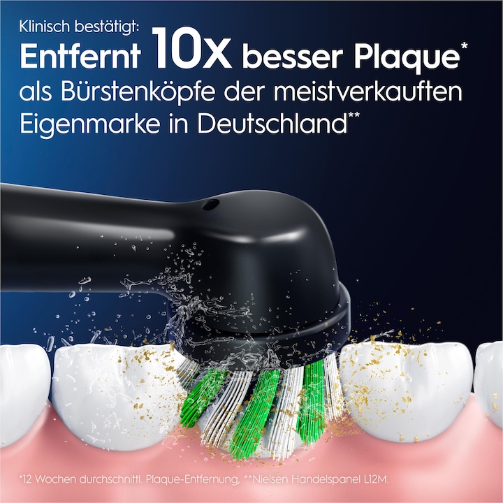 Actual product image Oral-B Attachment brushes black ProCrossAction CleanMaximizer6pcs. (6 x)