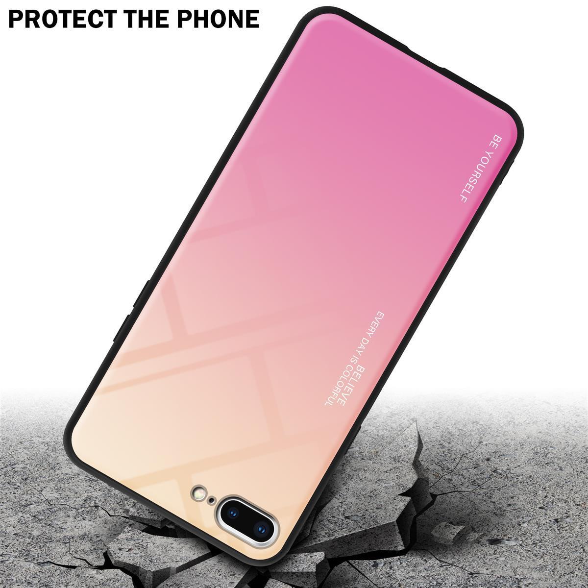 Thumbnail - Cadorabo TPU 2 Farben Glas Cover (Apple iPhone 7 Plus, Apple iPhone 8 Plus), Smartphone Hülle, Schwarz