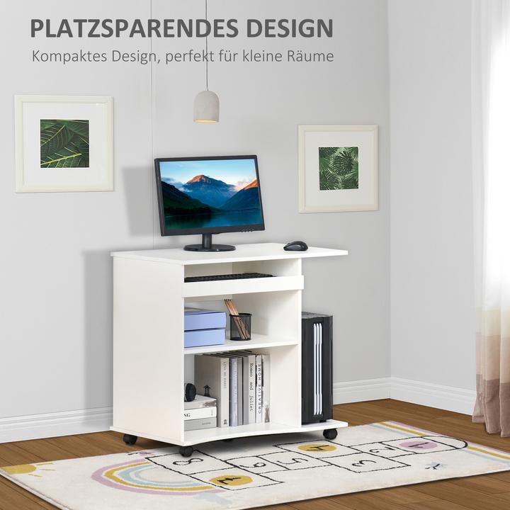Produktbild Homcom Computertisch mit Rollen