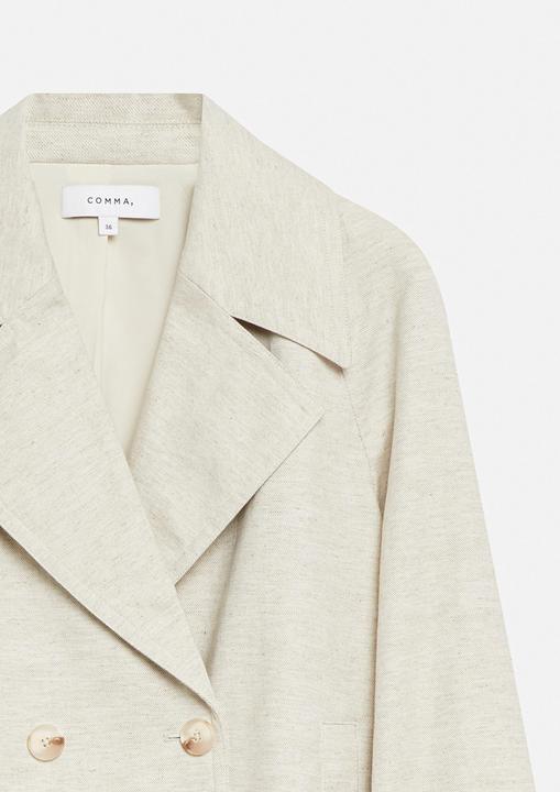 Actual product image Comma Baumwoll-Leinen-Melange-Trenchjacke (40)