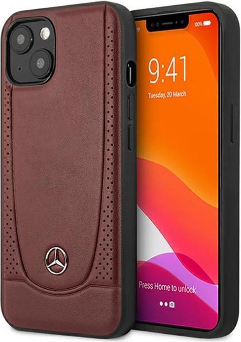 Produktbild Mercedes MEHCP14SARMRE iPhone 14 6,1" czerwony/red hardcase Leather Urban Bengale (Apple iPhone 14, Apple iPhone 13)