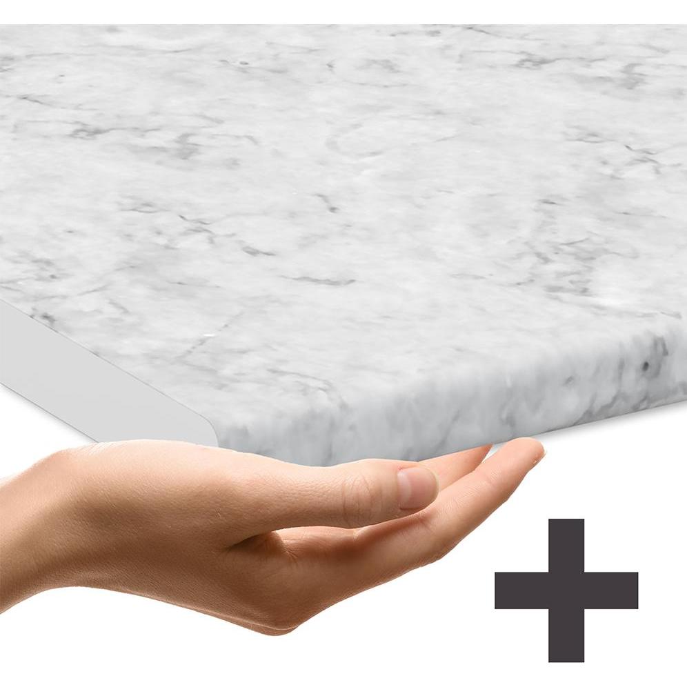 Thumbnail - Vichy Geschirrspülblende R-Line, Weiss Hochglanz/Anthrazit, 45 cm, AP Marmor, Geschirrspüler Zubehör, Weiss