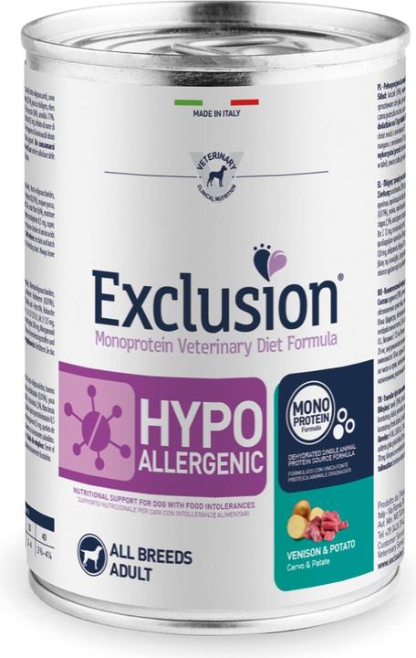 Immagine prodotto Exclusion Cervo ipoallergenico e patate (Adulto, 1 pz., 400 g)