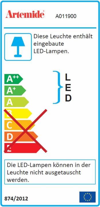 Label énergétique Artemide Tolomeo Micro (461 lm, E14)