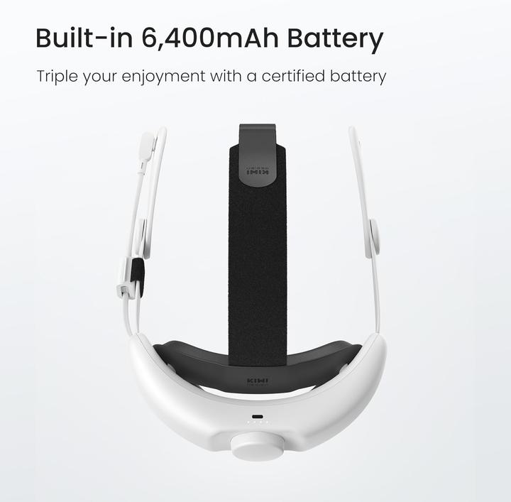 Actual product image KIWI design SPC Kopfband mit Batterie für Meta Quest 3 / 3S