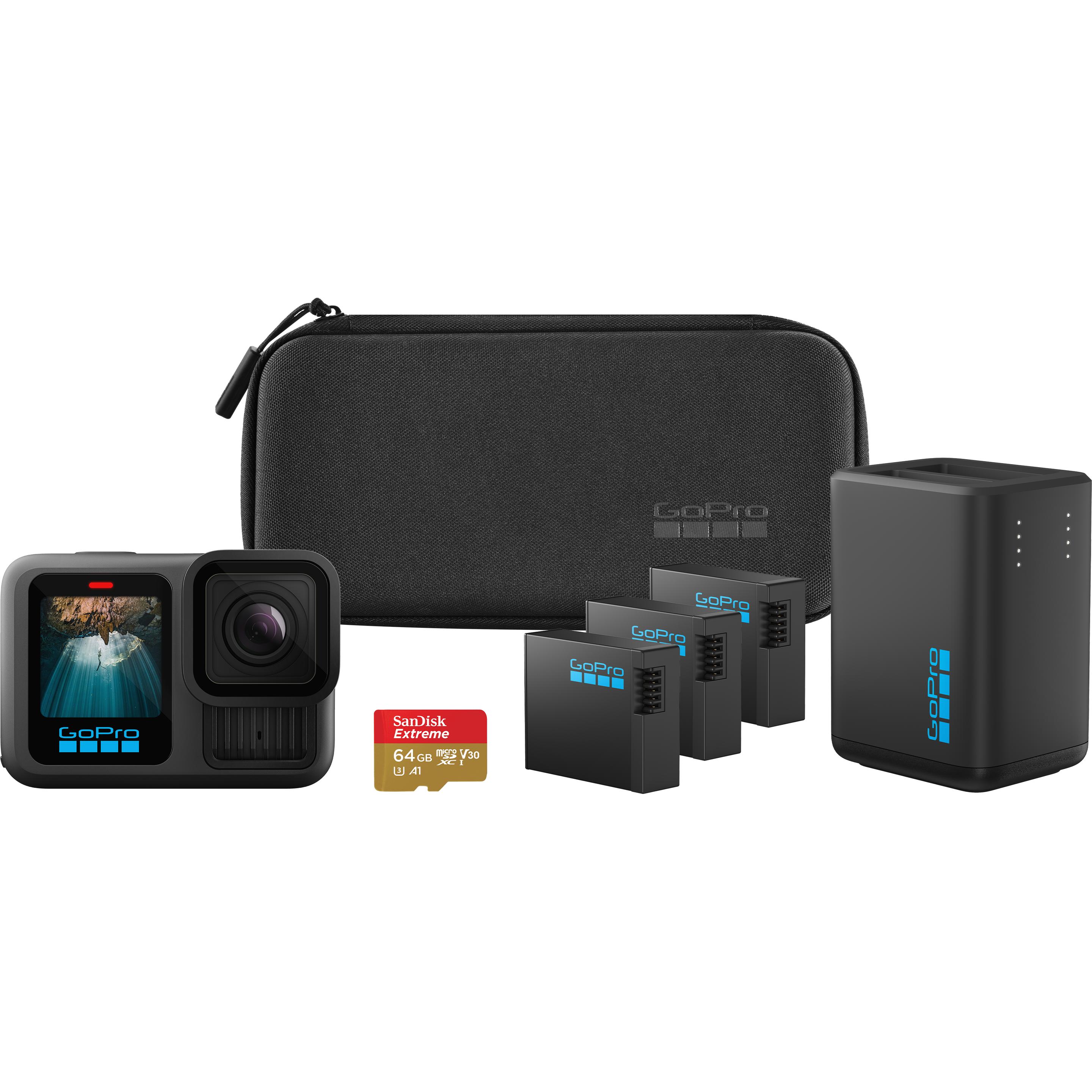 GoPro Pacchetto di alimentazione estesa Hero 13 Black (30p, GPS, Bluetooth, WiFi), Action cam, Nero