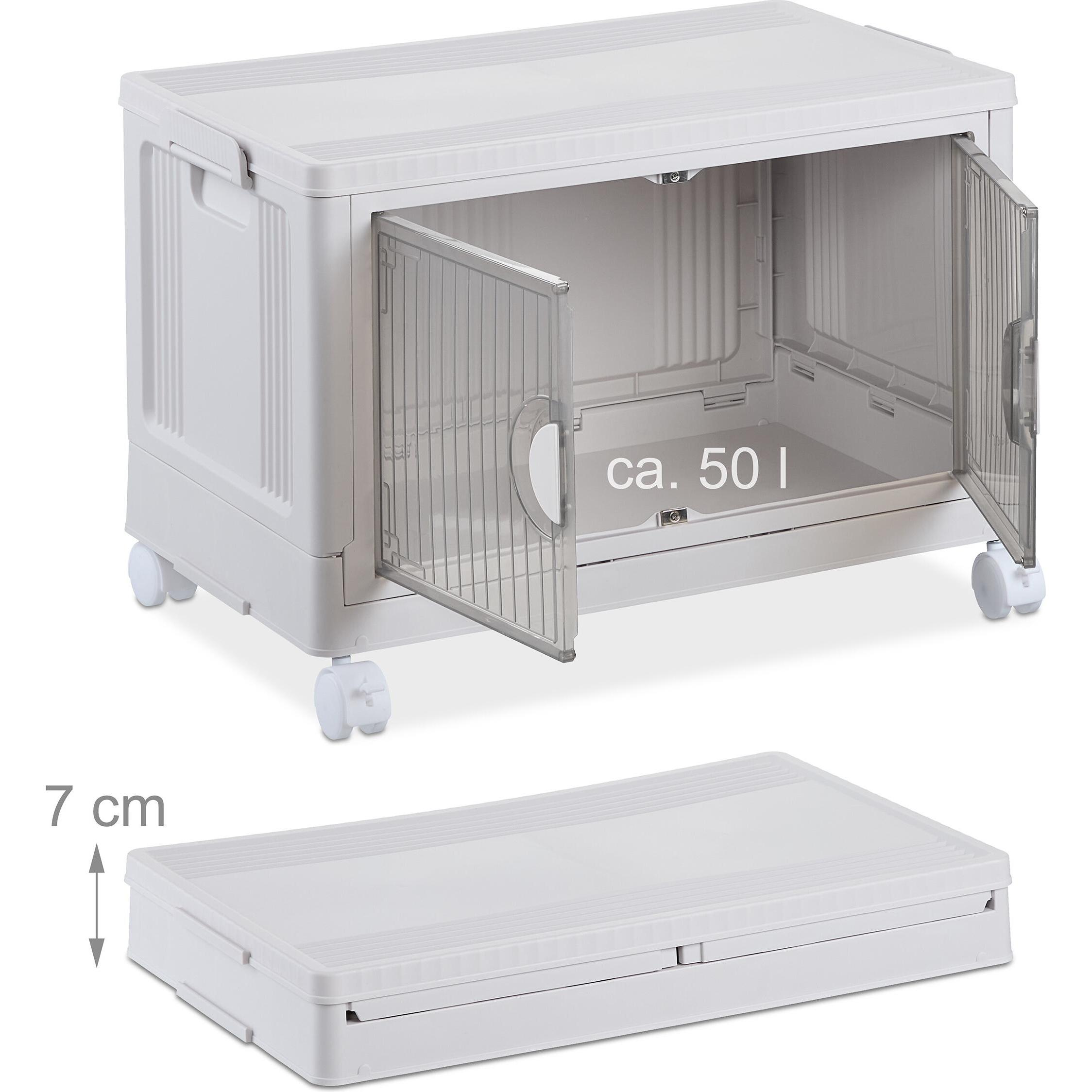 Relaxdays, Aufbewahrungsbox, Aufbewahrungsbox (50 l)
