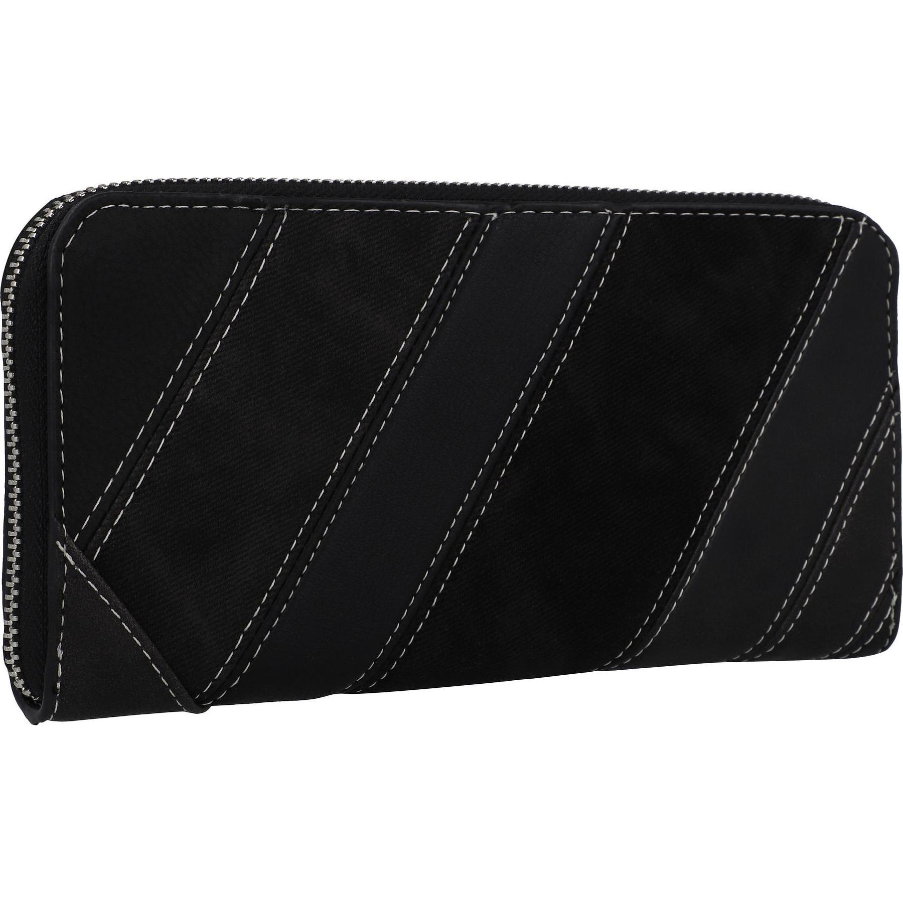 Desigual, Damen, Portemonnaie, Fibonacci Fiona Geldbörse 16 cm, Schwarz