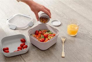 Produktbild Sunware Sigma Home Food to go Lunch kit rosa/hellgrau