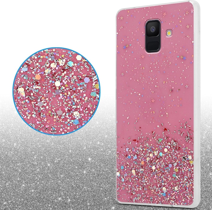 Actual product image Cadorabo TPU cover sparkling glitter (Samsung Galaxy J6 (2018))