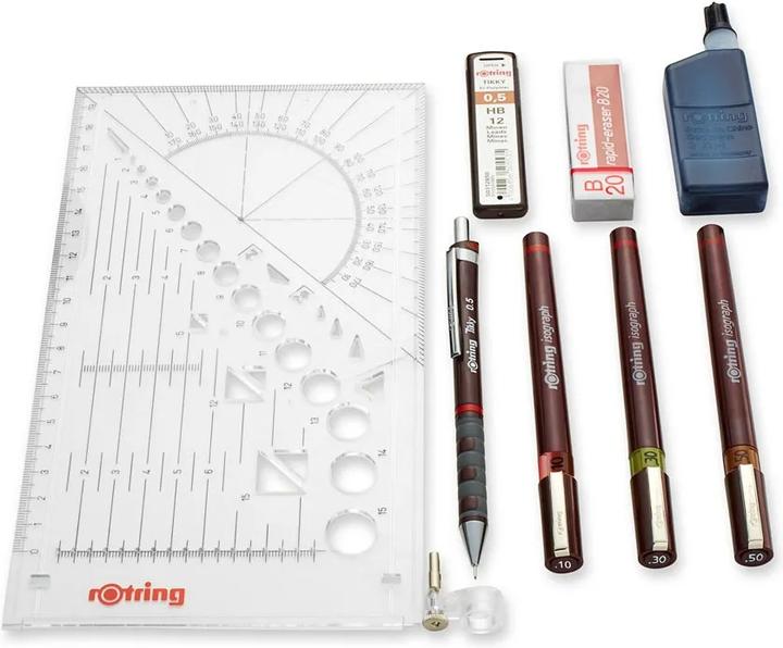 Actual product image Rotring Isograph Master Set (Burgundy, 1 x)