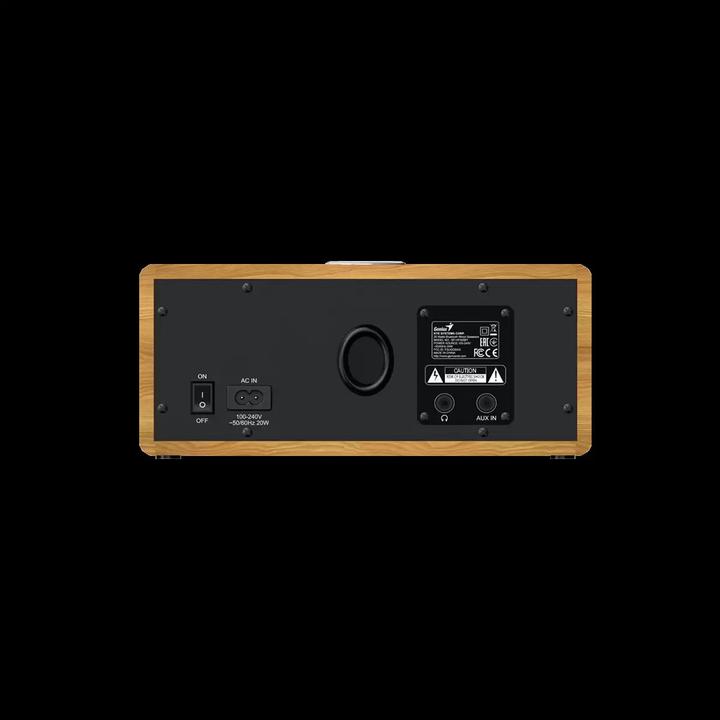 Actual product image Genius SP-HF505BT Bluetooth-Lautsprecher hellbraunes Holz