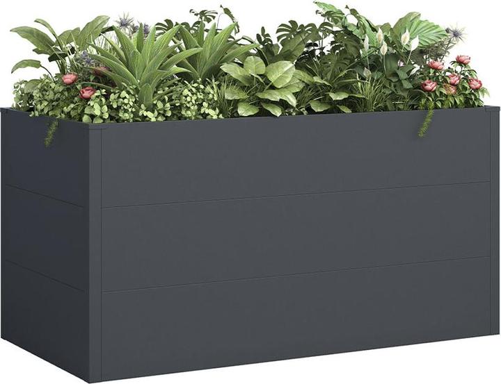 Produktbild Holmberg Hochbeet 150x75x77cm anthrazit