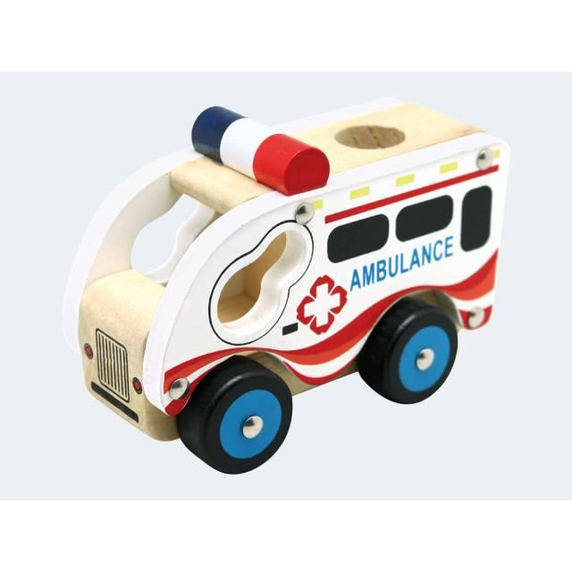 Bino Holzauto - Ambulanz (84081)