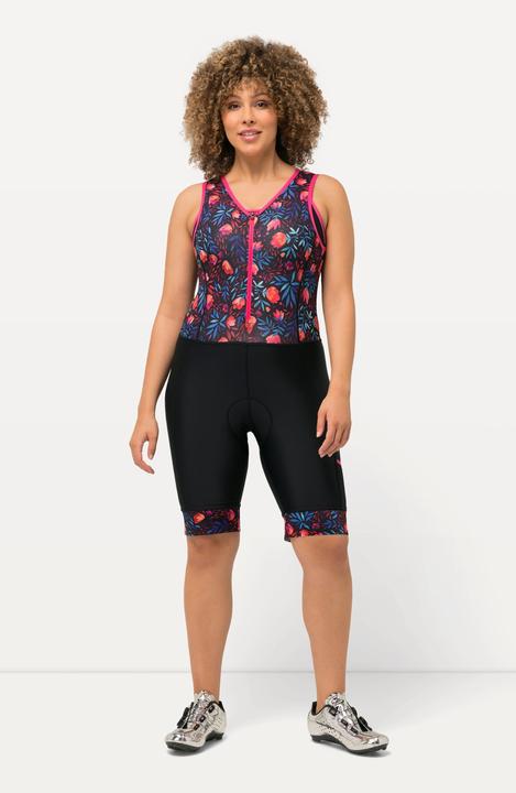 Immagine prodotto Ulla Popken Pantaloncini da ciclista ad asciugatura rapida con imbottitura sulla seduta e bretelle (42, 44)