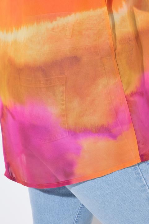 Image du produit Miamoda Bluse, A-Linie, Chiffon, Punkte/floral (50)