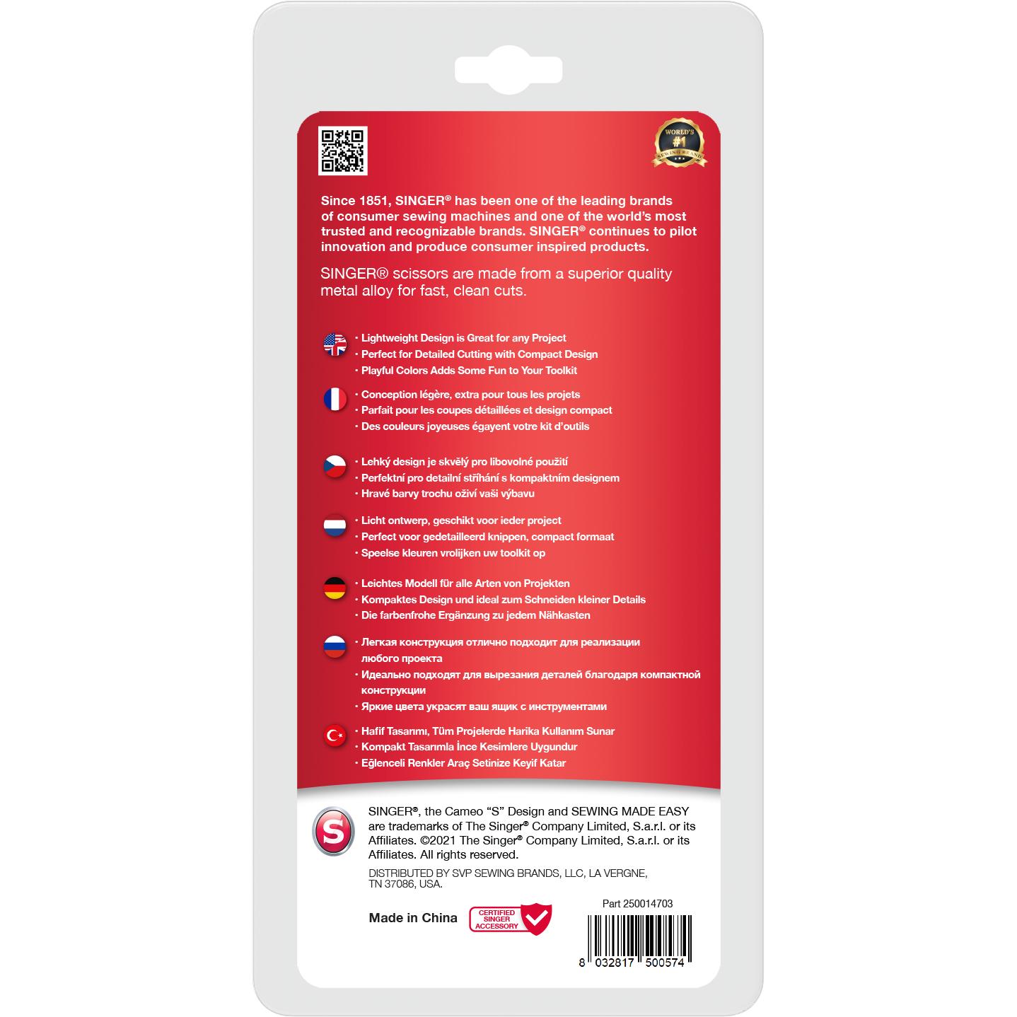 Thumbnail - Singer Stickschere 10287P5-4 Stickschere, Nähzubehör, Mehrfarbig