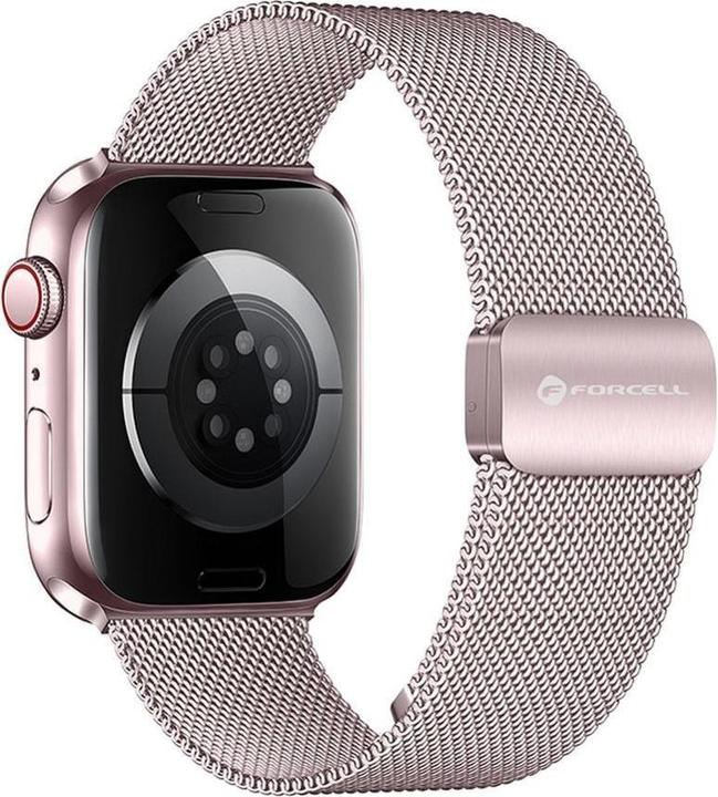 Image du produit Forcell Bracelet pour Apple Watch F-Design FA14 acier magnétique 42 / 44 / 45 / 49 mm rose (Acier inoxydable)