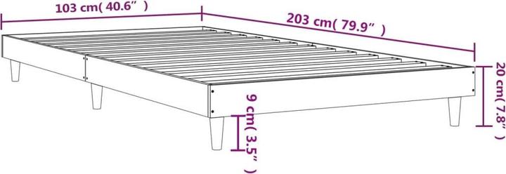 Produktbild vidaXL Bettgestell (100 x 200 cm)