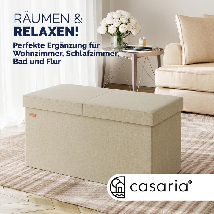 Image du produit Casaria Sitztruhe mit Stauraum (80 cm)